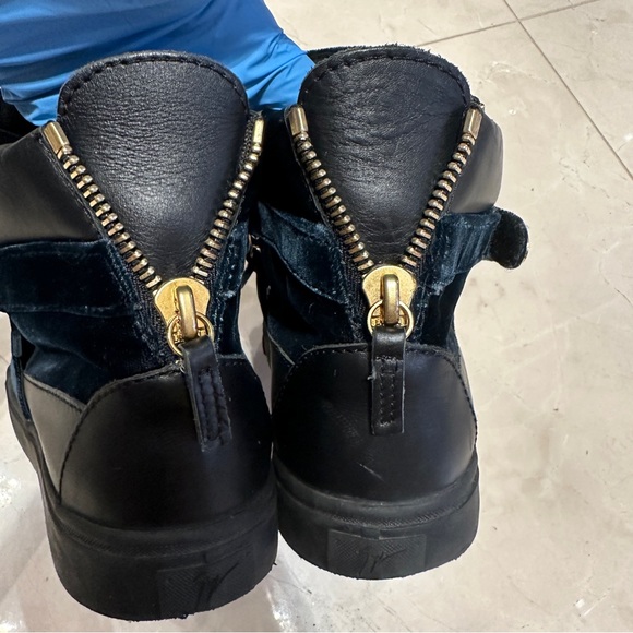 Giuseppe Zanotti Donna Metallic Patent Leather High Top Sneakers Shoes - Picture 7 of 7